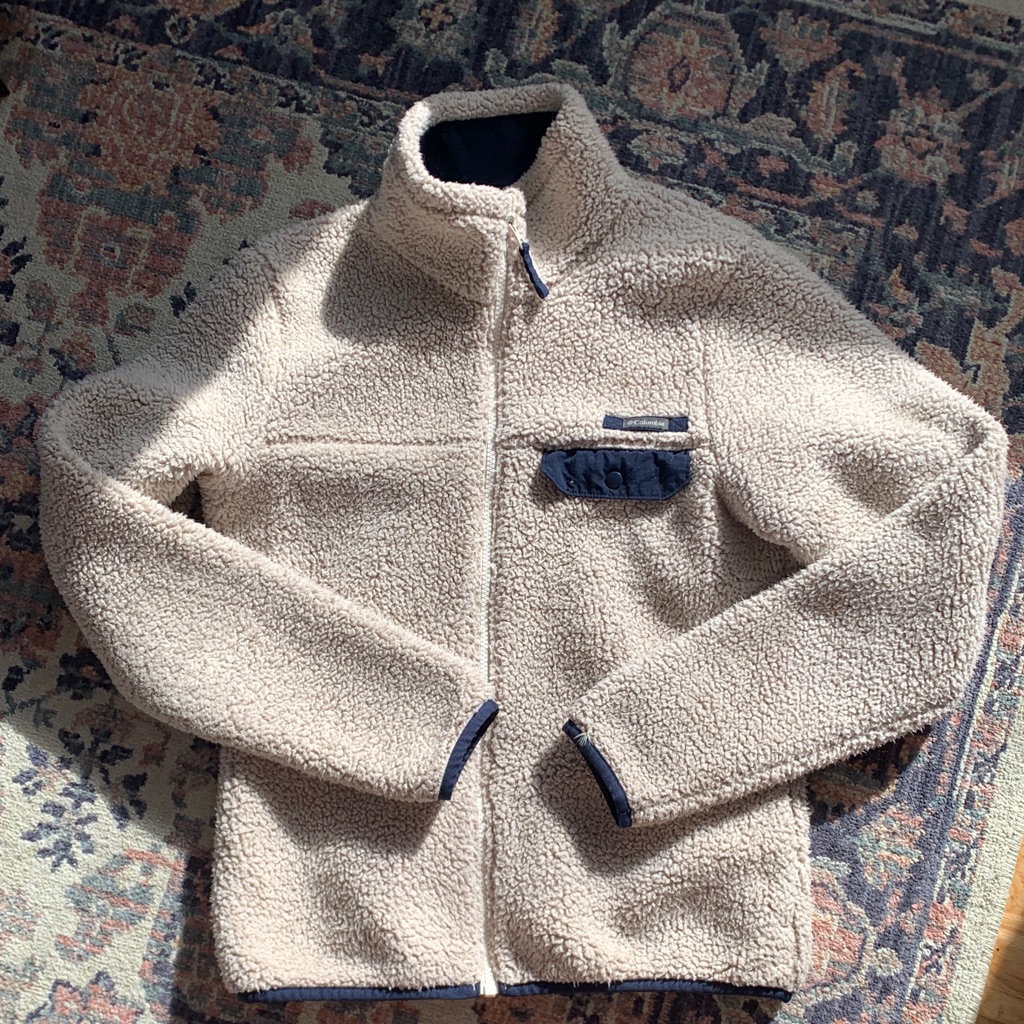 Womens Columbia Zip Up Jacket - Cream